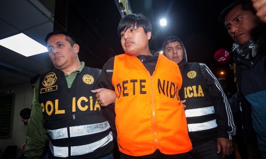“Pequeño J”, principal acusado por el triple crimen de Florencio Varela, durante el proceso judicial en Perú donde enfrenta un pedido de extradición a la Argentina.
