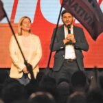 El gobernador y la vicegobernadora compartieron el escenario en Rosario tras conocerse los resultados electorales.