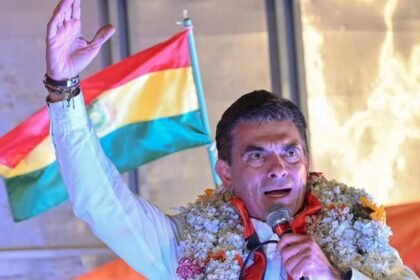 Rodrigo Paz Pereira, referente del Partido Demócrata Cristiano y presidente electo de Bolivia.