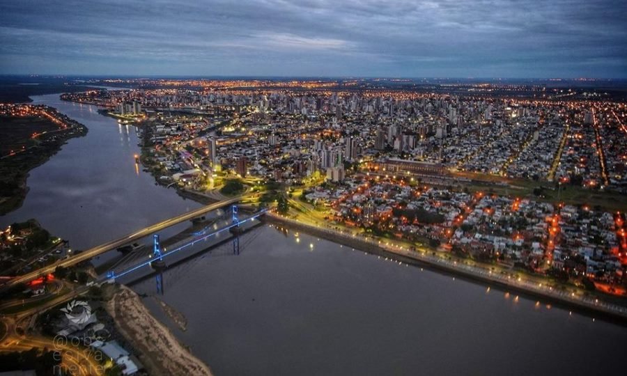 Vista aérea de la ciudad de Santa Fe.