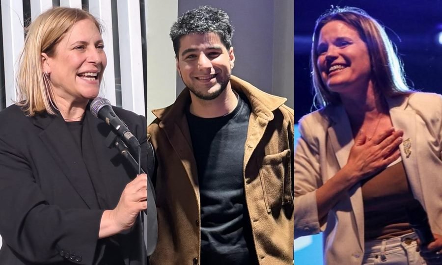 Los tres primeros en sus listas y nuevos diputados nacionales por Santa Fe: Gisela Scaglia (Provincias Unidas), Agustín Pellegrini (La Libertad Avanza) y Caren Tepp (Fuerza Patria).