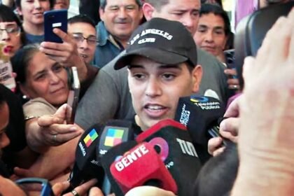 Thiago Medina, al salir del Hospital Mariano y Luciano de la Vega, agradeció al equipo médico y expresó su emoción por reencontrarse con sus hijas.