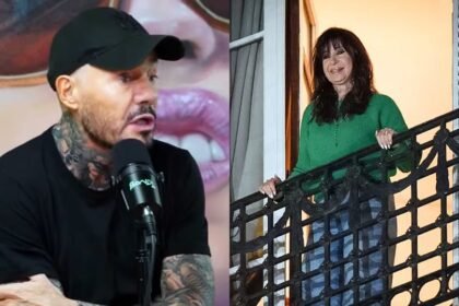 Marcelo Tinelli y Cristina Fernández de Kirchner, protagonistas de un cruce político tras las elecciones legislativas, en una composición de archivo.