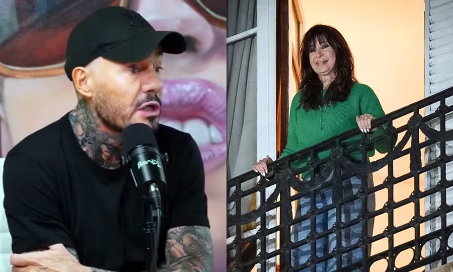Marcelo Tinelli y Cristina Fernández de Kirchner, protagonistas de un cruce político tras las elecciones legislativas, en una composición de archivo.