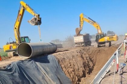 Tareas de planificación y financiamiento del Acueducto Biprovincial, una obra clave para el abastecimiento de agua en Santa Fe y Córdoba.