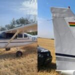 Aeronave en inspección policial durante una investigación sobre hallazgos rurales.