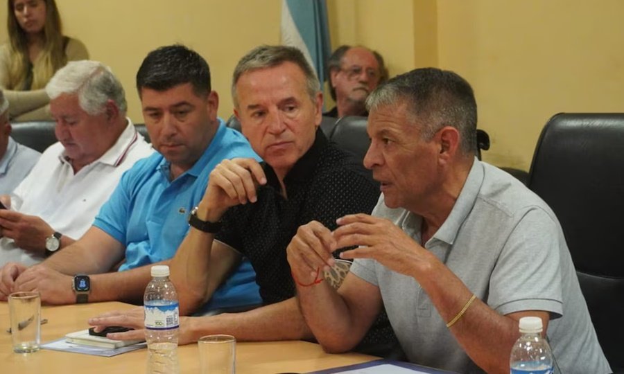 Referentes de la CGT en actividad gremial.