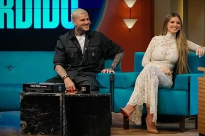 Mauro Icardi y la China Suárez durante la entrevista en el programa de Pergolini, donde confirmaron que planean casarse una vez finalizado el divorcio del futbolista.