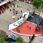 Uno de los ingresos principales al estadio Brigadier López, escenario habitual de la vida institucional de Colón de Santa Fe.