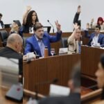 Sesión del Concejo Municipal de Santa Fe durante el tratamiento de ordenanzas y presupuestos.