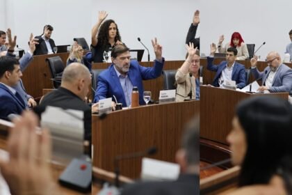 Sesión del Concejo Municipal de Santa Fe durante el tratamiento de ordenanzas y presupuestos.