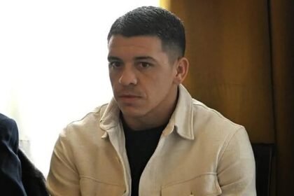 Diego García durante una de las audiencias del proceso judicial en su contra.