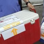 Profesionales de la salud durante un procedimiento de donación de órganos en un hospital santafesino.