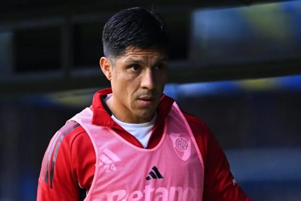 Enzo Pérez, durante sus últimas semanas en River, en medio de un proceso de definiciones y cambio de ciclo.