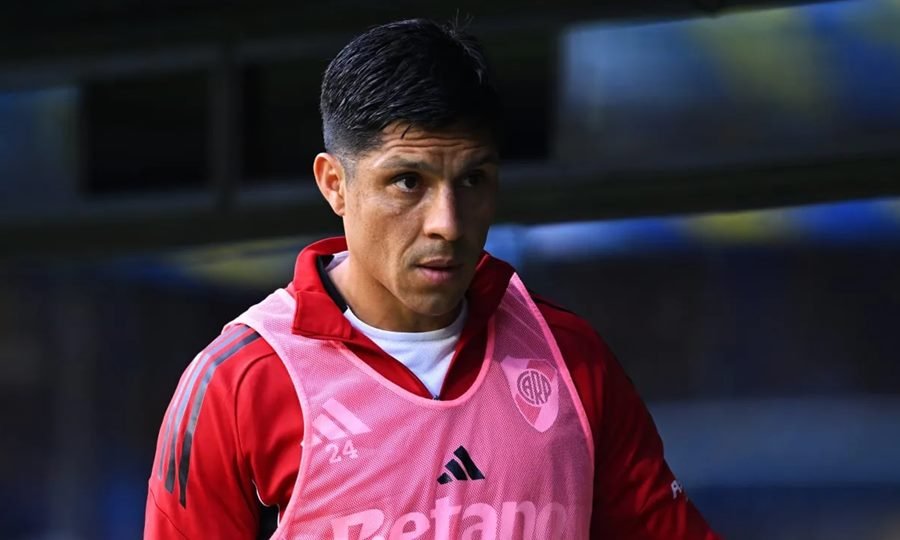 Enzo Pérez, durante sus últimas semanas en River, en medio de un proceso de definiciones y cambio de ciclo.
