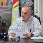 El senador Felipe Michlig durante una presentación pública