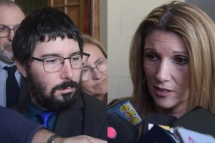 Los fiscales Matías Broggi y Jorgelina Moser Ferro, del Ministerio Público de la Acusación