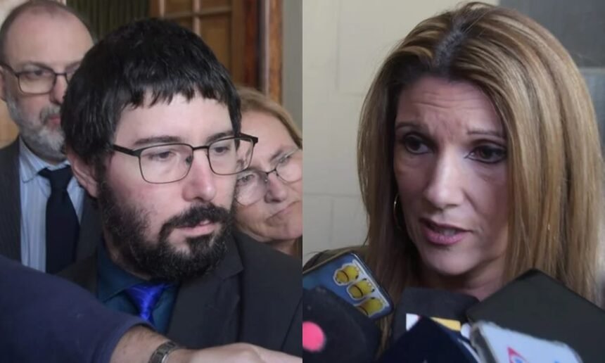 Los fiscales Matías Broggi y Jorgelina Moser Ferro, del Ministerio Público de la Acusación