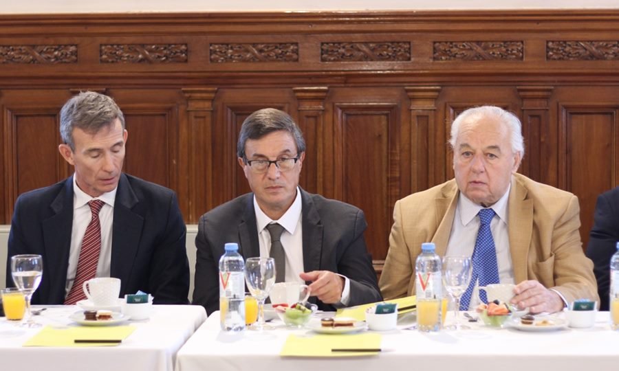 Autoridades judiciales durante un encuentro institucional de JUFEJUS.