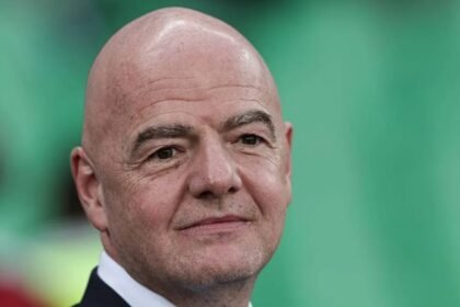 Gianni Infantino durante una presentación oficial de la FIFA