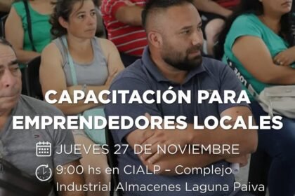 Emprendedores locales participarán en la capacitación “Costos y Sustentabilidad”, organizada por la Municipalidad de Laguna Paiva junto a la Provincia, en el CIALP.