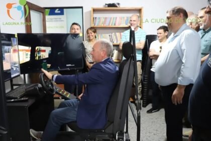 Simulador y equipamiento de formación vial en la nueva Oficina de Licencias Profesionales de Laguna Paiva.