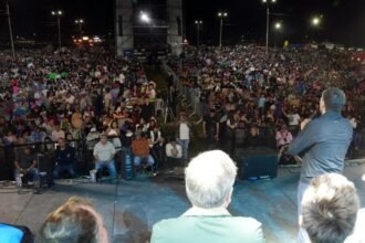 Público disfrutando de una edición pasada de la Fiesta Departamental de la Confraternidad en Ceres.