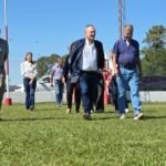 Autoridades provinciales y municipales durante actividades institucionales en San Guillermo, en una imagen de archivo.