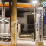 Uno de los nuevos Puntos Seguros instalados, con cámara 360° e intercomunicador para contacto directo con el CIAC ante emergencias.