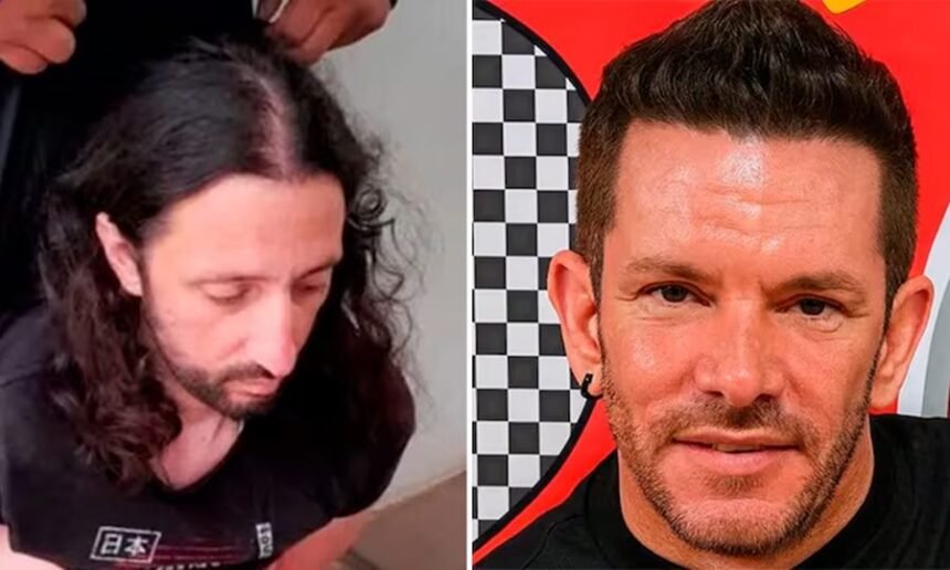 Imagen del remisero Martín Palacio junto a Pablo Rodríguez Laurta, principal acusado en la causa judicial. Foto de archivo.