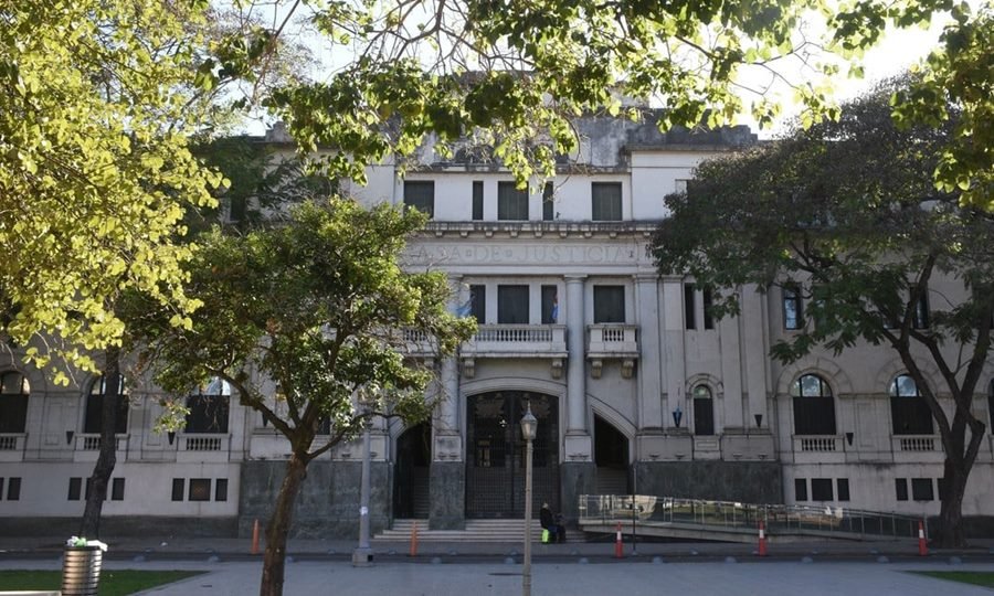 Fachada de los tribunales santafesinos. Fotografía de archivo.