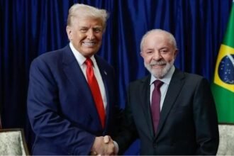 Donald Trump y Luiz Inácio Lula da Silva durante un encuentro oficial, en el marco de las negociaciones bilaterales entre Estados Unidos y Brasil.