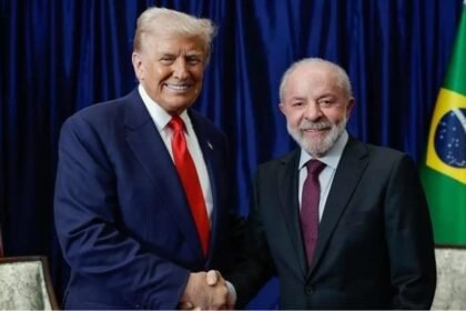 Donald Trump y Luiz Inácio Lula da Silva durante un encuentro oficial, en el marco de las negociaciones bilaterales entre Estados Unidos y Brasil.