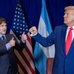 Imagen de archivo de Javier Milei y Donald Trump durante una actividad oficial en Estados Unidos.