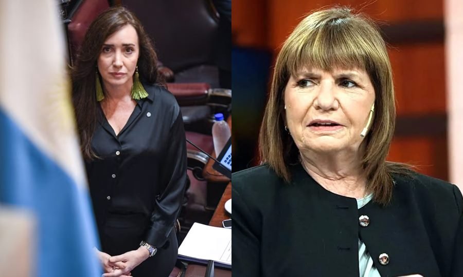 Victoria Villarruel y Patricia Bullrich en contextos oficiales. Foto de archivo.