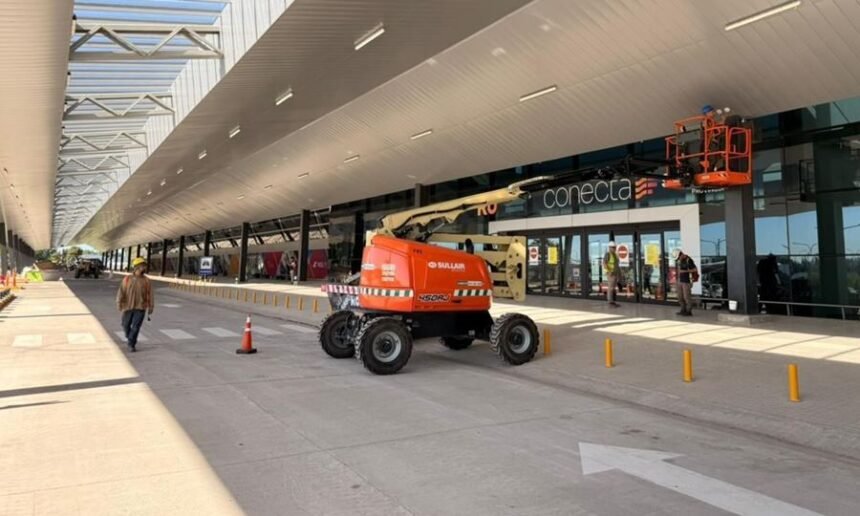 Vista del Aeropuerto Internacional Islas Malvinas de Rosario tras la finalización de las obras de modernización financiadas por la Provincia de Santa Fe.
