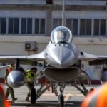 Unidad F-16 de la Fuerza Aérea en zona de operaciones.