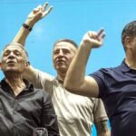 Referentes de la CGT en actividad gremial.