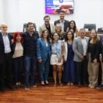 Concejales en la última sesión del período legislativo, durante la despedida formal de los ediles salientes.