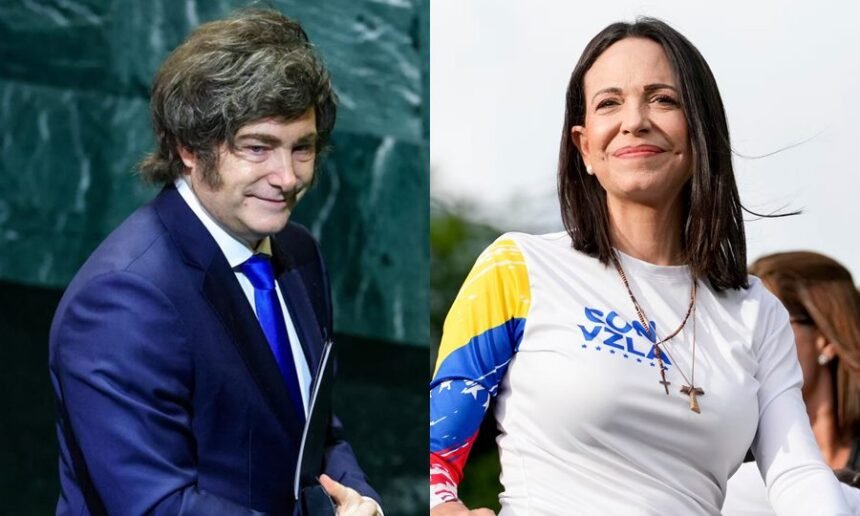 El presidente argentino y la líder venezolana