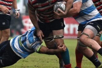 Partido entre CRAI y Santa Fe Rugby Club, dos instituciones históricas del rugby santafesino.