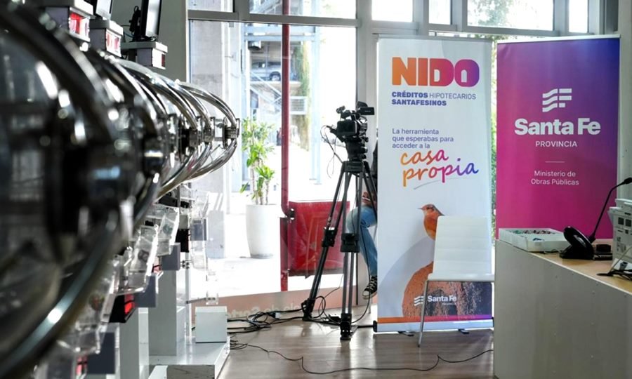 Instalaciones de Lotería de Santa Fe, donde se realizan los sorteos oficiales de los créditos Nido.