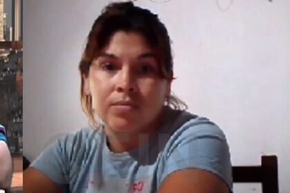 Daiana, durante la entrevista en la que relata su testimonio sobre los hechos denunciados.
