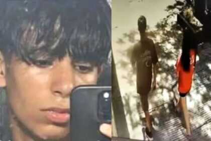 Jeremías Monzón, la víctima del crimen; una cámara de seguridad lo registró junto a la adolescente imputada horas antes del hecho que investiga la Justicia.