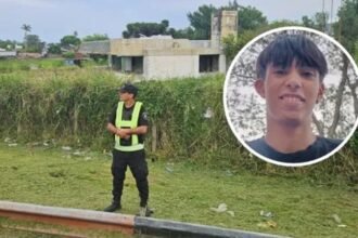 Zona del barrio Chalet, frente al estadio de Colón, donde fue hallado el cuerpo del adolescente.