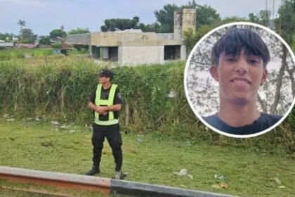 Zona del barrio Chalet, frente al estadio de Colón, donde fue hallado el cuerpo del adolescente.