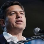 Axel Kicillof en una actividad oficial en la Casa de Gobierno bonaerense.