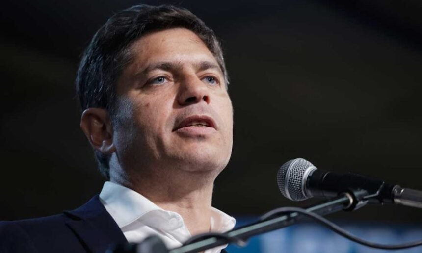 Axel Kicillof en una actividad oficial en la Casa de Gobierno bonaerense.