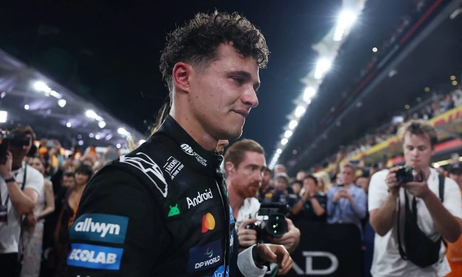 El piloto británico Lando Norris, tras asegurar su primer título en la máxima categoría.