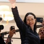 La líder opositora venezolana María Corina Machado